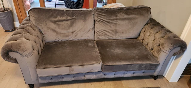 IKEA GREVIE 2 Seater Sofa in Grey 100.00 PicClick UK