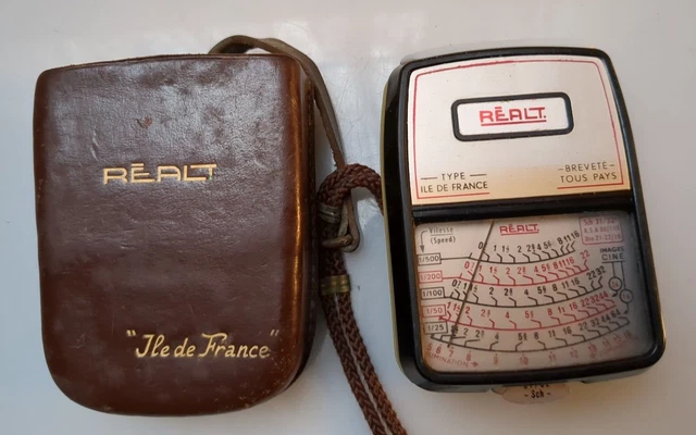 POSEMETRE REALT cellule ILE DE FRANCE dans son etui cuir analogique photographie
