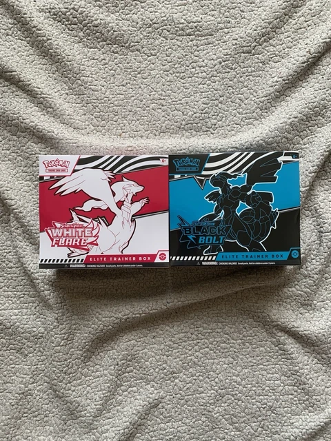 Pokemon TCG: Black Bolt & White Flare Elite Trainer Box (ETB) – English, 2025