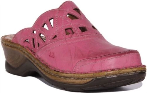 JOSEF SEIBEL Catalogne 41 Femme à Enfiler Stylé Sandales Mules en Rose Taille UK