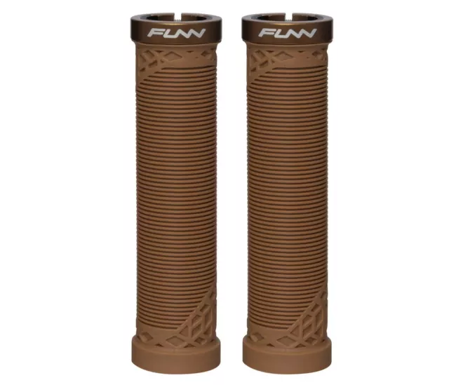 Funn - Hilt - MTB Locking Handlebar Grips Bike Lock-On Grip - Brown