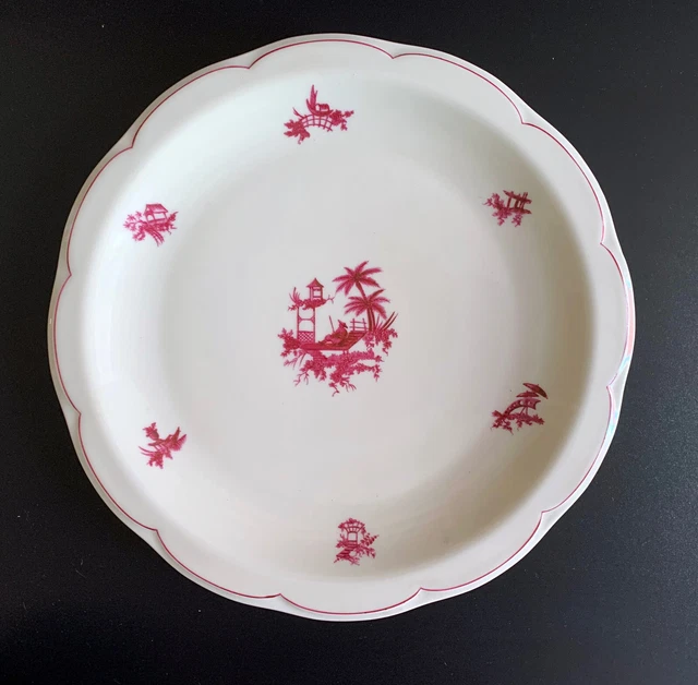 ANTIK ART DECO Theodore Haviland Limoges France Platte rund Ø 30 cm NEUWERTIG