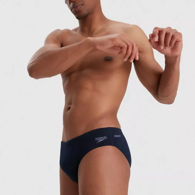 Speedo Men's Eco Endurance+ 7cm Brief Swimming Costume Swimsuit Navy BNWT