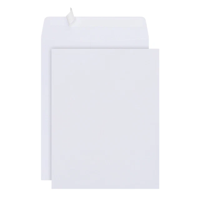 Office Depot Brand Clean Seal Catalog Envelopes, 10" x 13", White, Box Of 125