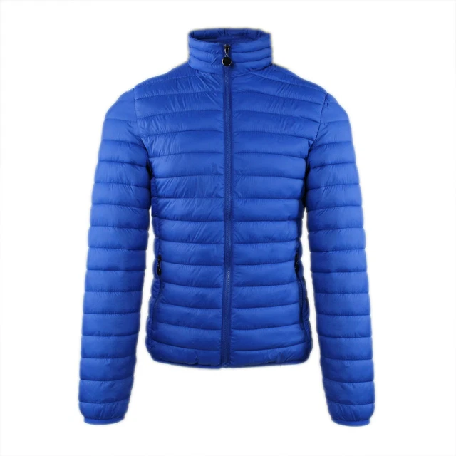 Giubbotto Uomo Piumino 100 Grammi Slim Fit Giubbino Leggero  Blu Cobalto  S M L