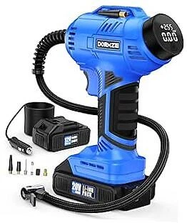 Compresseur Air Portable 150PSI Pour Batterie Makita 18V - Gonfleur Pneus Auto/Moto/Vélo