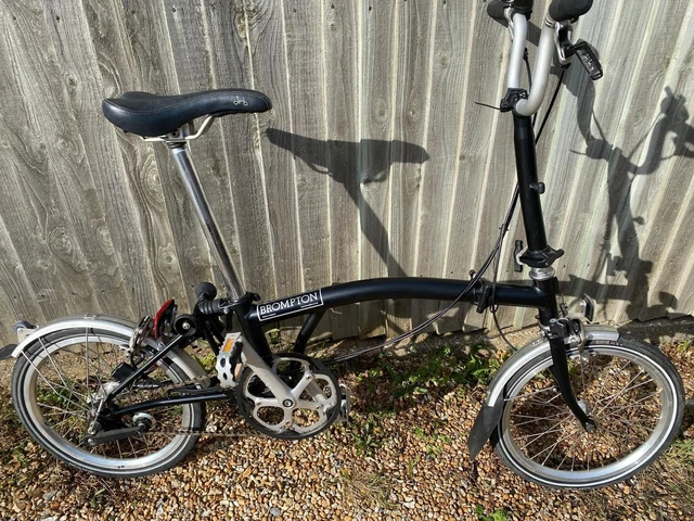 BROMPTON M3L 3 Speed Folding Bike in Black - Used about 30