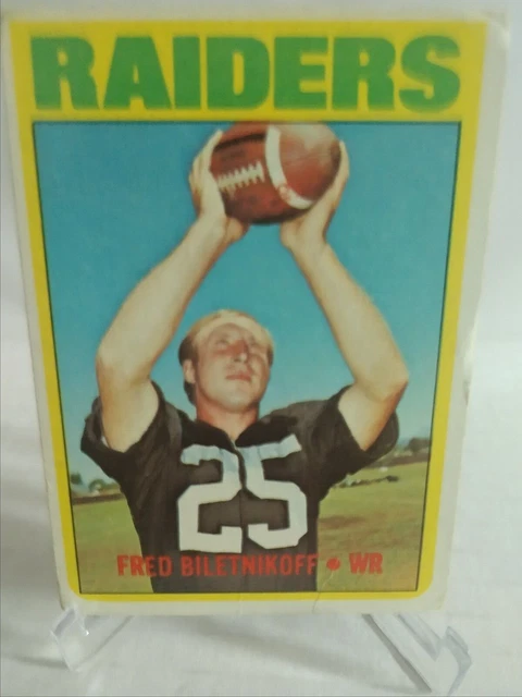 1975 Raiders Fred Biletnikoff Trading Card 210