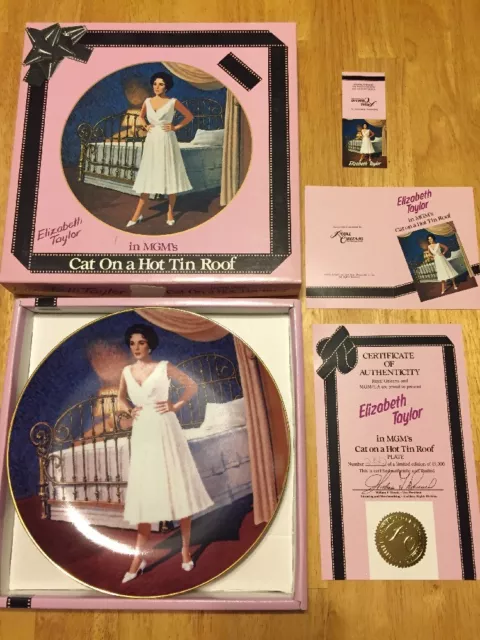 Elizabeth Taylor Limited Edition Plate “Cat On A Hot Tin Roof”