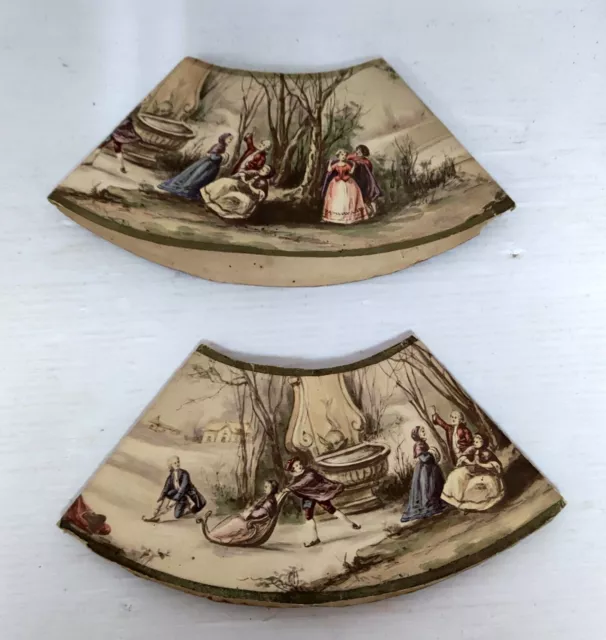 Paar Reflector Von Licht Gravur Szene Galante Auf Karton 19.
