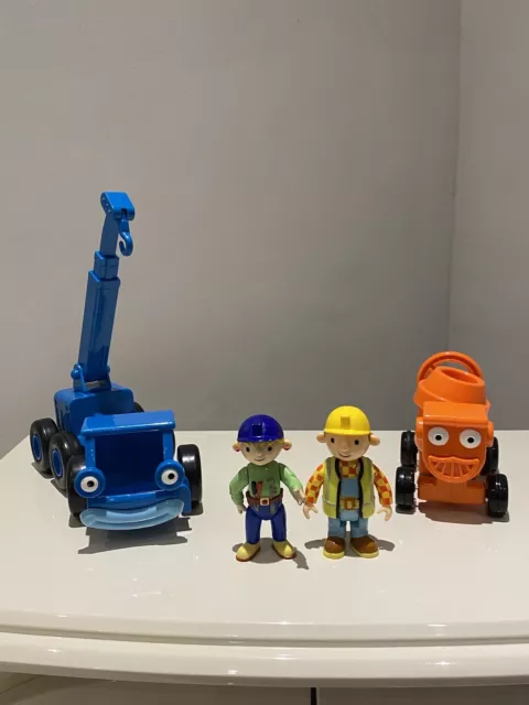 Bob The Builder Vehicle & figure Bundle - Lofty Crane, Dizzy (pull Back), Wendy