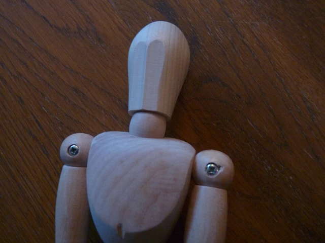 Wooden Human Figure 12 Inch Male Model/Manikin - Artists Sketch Model