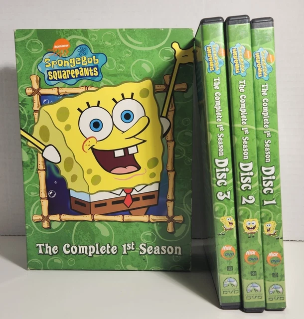 SPONGEBOB SQUAREPANTS DVD Season 1 & 2, SpongeBob Goes Prehistoric ...