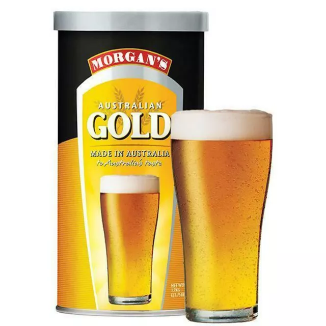 Morgans Australian Gold 1.7kg Home Brew Beer Kit Quality   FP