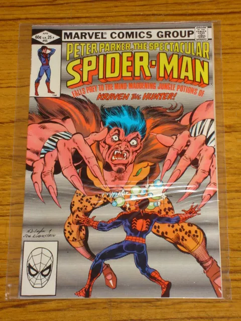 Spiderman Spectacular #65 Nm (9.4) Marvel Comics Kraven App April 1982