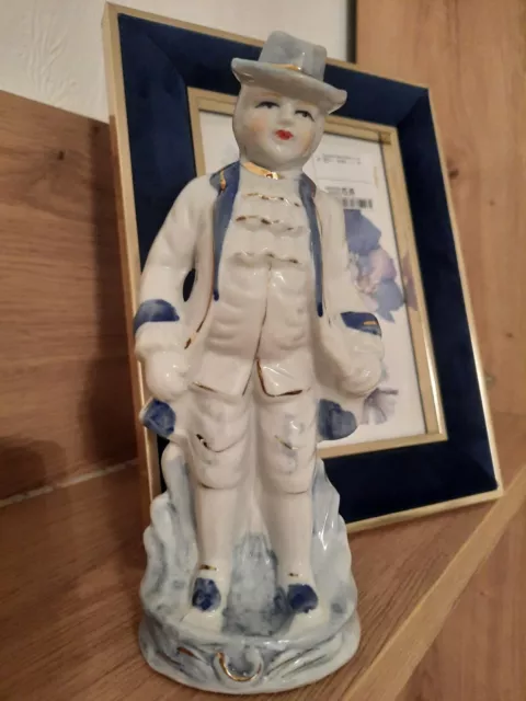 Vintage Porzellanfigur Rokoko Herr im Barock-Stil