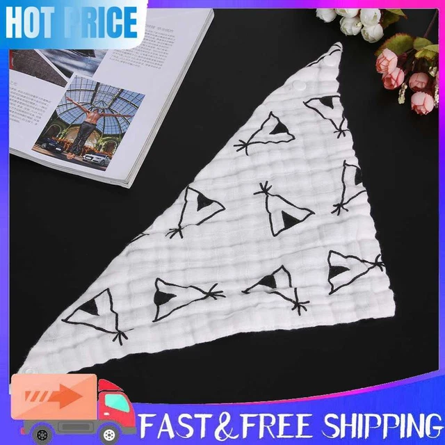 Baby Kids Infant Triangle Head Scarf Bandana Feeding Bibs Saliva Towel New