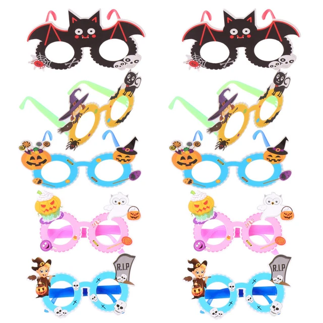 10 pezzi occhiali cartoni animati bambini performance prop party occhiali vetro divertente