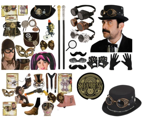 Steampunk Gothic Accessories Victorian 1920s Toy Fancy Dress Outfit Accessory