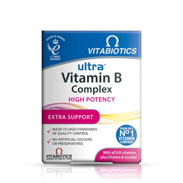 VITABIOTICS ULTRA VIT B Complex High Potency Extra Support - 60 Tablets ...