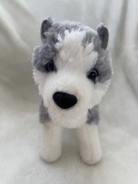 Douglas Gray Husky Wolf Dog Puppy Plush Stuffed Animal 2012