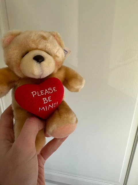 Forever Friends Please Be Mine Teddy Rare 90s Collectable Plush Toy Christmas