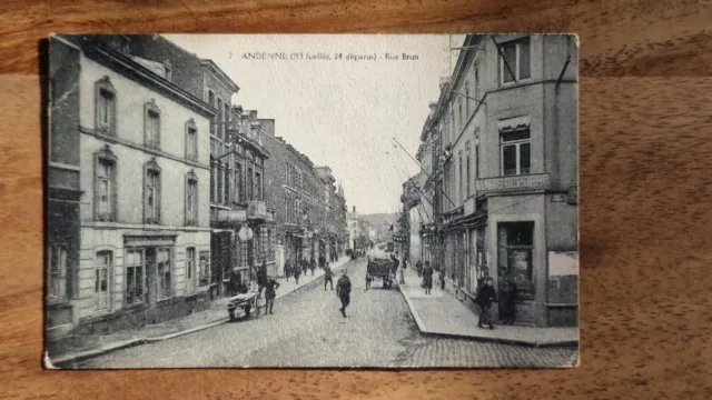 CPA ANDENNE (BELGIQUE) - Rue Brun, 1919