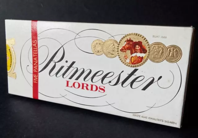 5 Ritmeester Lords Cigar box - Holland. Vintage, collectable, EMPTY.