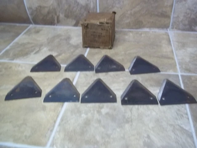 VINTAGE Lot of  3" Sickle Mower Bar Blades - Minnesota State Prison Box