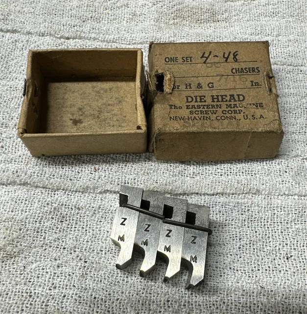 4-48 Thread Chasers for H&G 7/16" Threading Die Head Eastern Machine Screw