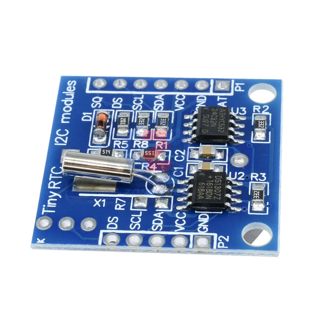 6pin Rtc Module DS1307 REAL TIME Clock RTC I2C AT24C32 Module For Arduino AVR ARM PIC £ ...