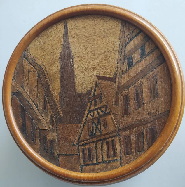boite a bijoux ancienne en bois - visuel #2