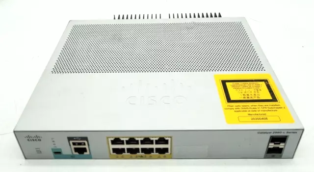 Cisco Catalyst 2960-L Series Ws-C2960L-8Ps-Ll 8-Ports  Ethernet Switch