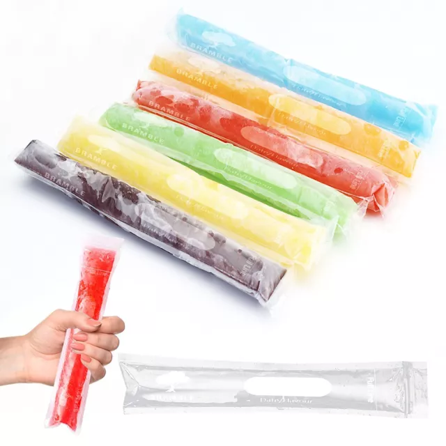 Ice Popsicle Molds Bags Pop Mold Pouch With Zip Seals Foldable