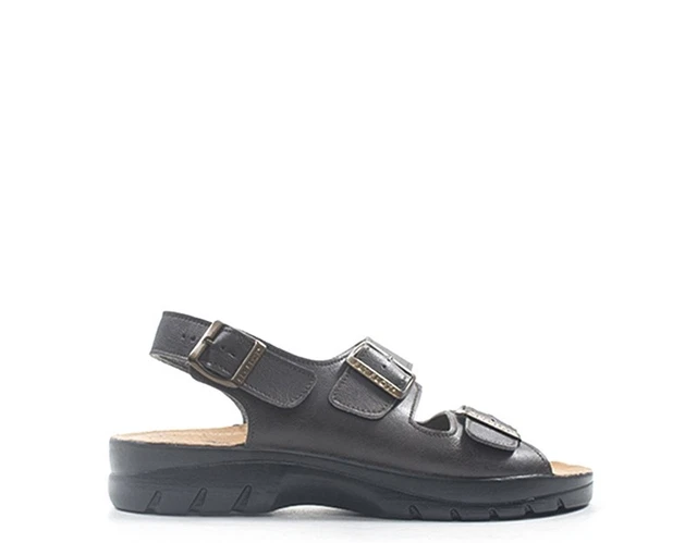 Chaussures FLY FLOT Homme Sandales Basses Brun Cuir Naturel 27533