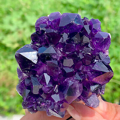 241g Natural Uruguayan Amethyst Quartz CaveGeode Crystal