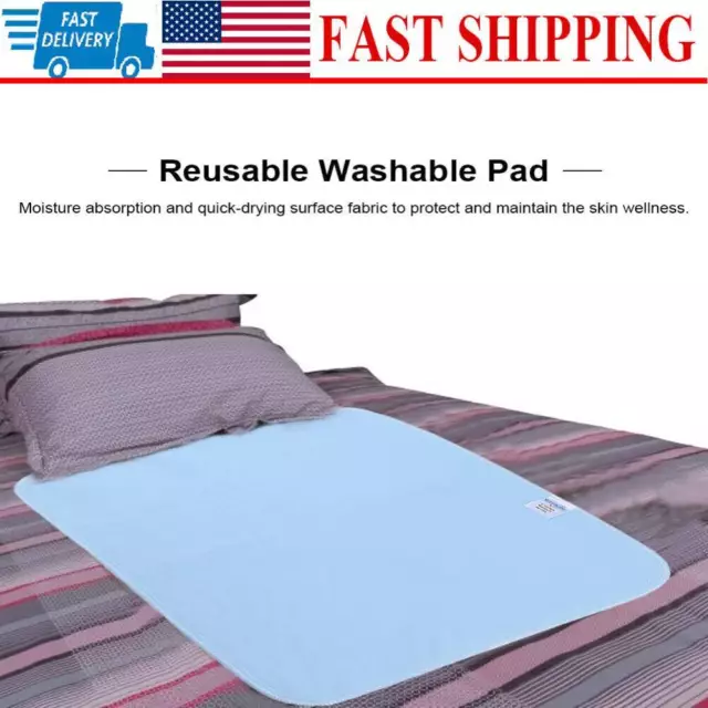 Reusable Washable Underpad Incontinence Bed Wetting Pads Sheet Protector US