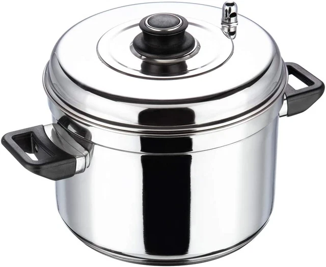 Cocina Idli de acero inoxidable - Adecuada para la cocina india - Soporte de 4 niveles - Hace