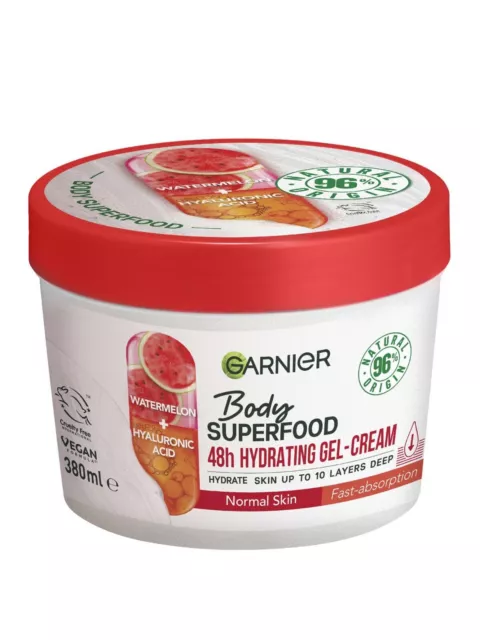 Garnier Body Superfood, Hydrating Gel-Cream for Body, With Watermelon