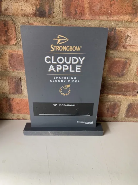 Strongbow Apple Cloudy Cider Table Sign