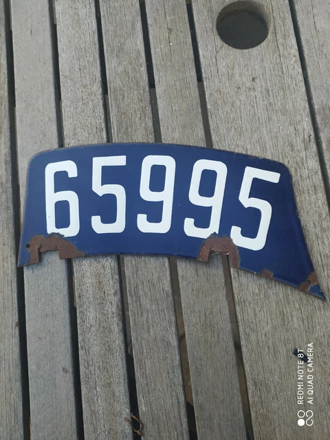 Plaque Moto Plaque D'immatriculation Avant De Moto Noire Mate