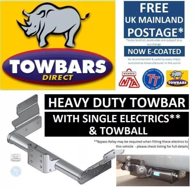 Towbar for Ford Transit Van & Minibus 2000 to 2014 Heavy Duty Flange Tow TF158