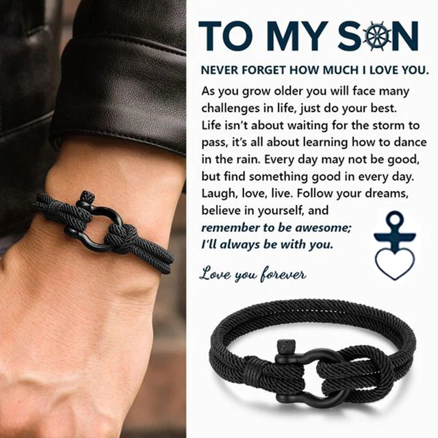 Pulsera náutica impermeable puño paracord niño brazalete