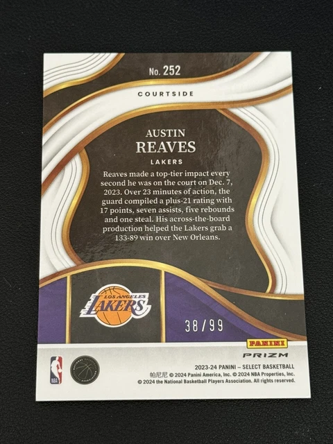 2023-24 PANINI SELECT Kristaps Porzingis COURTSSIDE Discoteca Blu Prizm