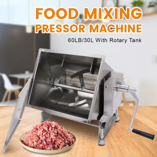 Clivia Electric Tilt Tank Meat Mixer 30L 60lbs Meat Sausage Mixing Machine