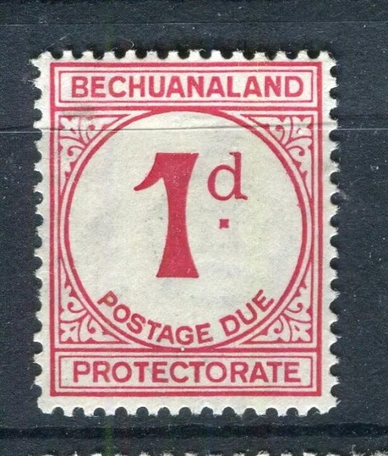 BECHUANALAND; 1937 early Postage Due surcarged issue 1d. Mint value