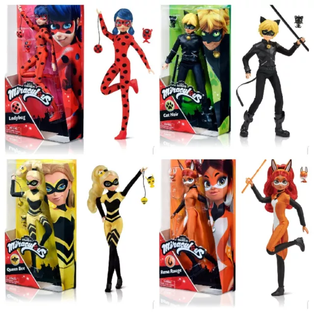 Ladybug, cat Noir, Bubbler, Storm, Tikki and Plagg (Set 8pcs), Action  figures