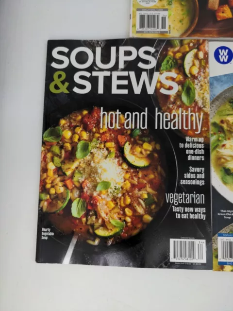 Lot of 3 Soups & Stews Magazine Weight Watchers Better Homes & Gardens +More NEW 3