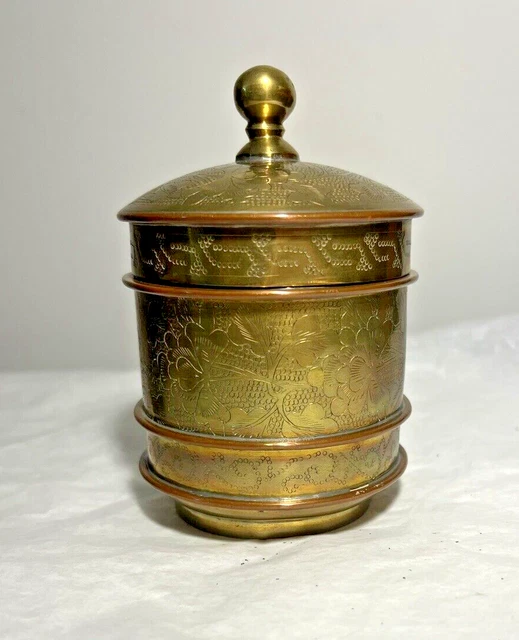 Antique Brass Tea Caddy - China