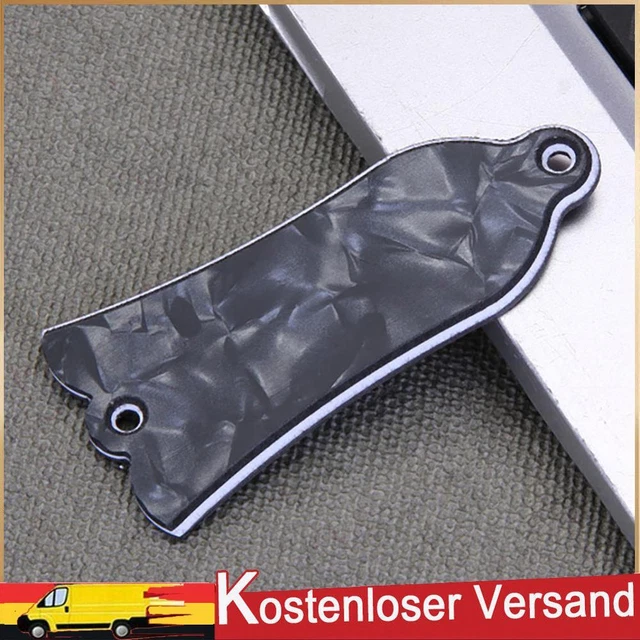 2 Löcher Aluminiumlegierung Guitar Truss Rod Cover Glockenform passend für e-Git